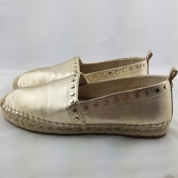 Sam Edelman | Koda Gold Studded Espadrille Loafer - Picture 5 of 10